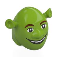 Visuel indicatif Rebrickable de Tête spéciale, ogre avec des sourcils brun rougeâtre, bouche ouverte sourire motif imprimé (shrek) (Head Special, Ogre with Reddish Brown Eyebrows, Open Mouth Smile Print (Shrek))