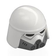 Casque, reste impérial soldat des neiges, yeux noirs, embouchure gris bleuté foncé motif imprimé (Helmet, Imperial Remnant Snowtrooper, Black Eyes, Dark Bluish Gray Mouthpiece Print)