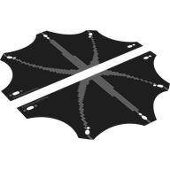 Visuel indicatif Rebrickable de Feuille d'aluminium pour ensemble 21595, ailes noires (Foil Sheet for Set 21595, Black Wings)