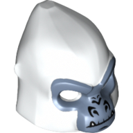 Masque gorille avec visage bleu sable et crocs motif imprimé (Mask Gorilla with Sand Blue Face and Fangs Print)