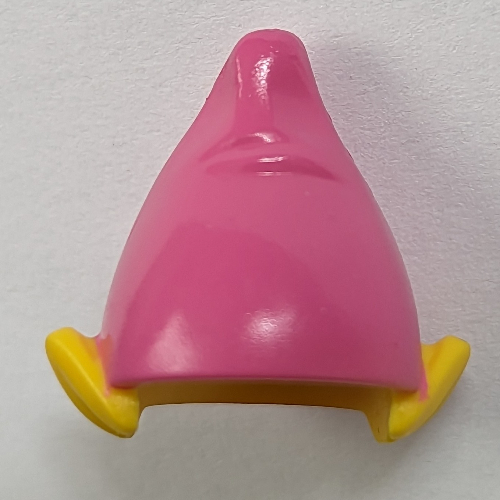 Chapeau, oreilles d'elfe avec motif imprimé chapeau rose foncé (Hat, Elf Ears with Dark Pink Hat Print)