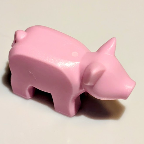 Visuel indicatif Rebrickable de Animal, Cochon / Cochon, Petit [sans motif] (Animal, Pig / Piglet, Small [Plain])