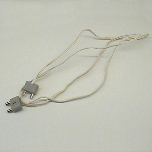 Visuel indicatif Rebrickable de Fil avec connecteurs à 2 broches gris clair, 4.5V, connecteurs de type 1, 96L (Wire with Light Gray 2-Prong Connectors, 4.5V, Type 1 Connectors, 96L)