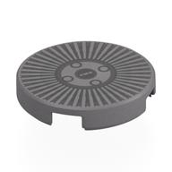 Visuel indicatif Rebrickable de Tuile ronde 2 x 2 avec motif imprimé noir (Tile Round 2 x 2 with Black Hubcap Print)