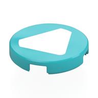 Visuel indicatif Rebrickable de Tuile ronde 2 x 2 avec motif imprimé Triangle blanc (Tile Round 2 x 2 with White Triangle Print)