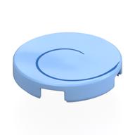 Visuel indicatif Rebrickable de Tuile ronde 2 x 2 avec spirale bleu foncé, imprimé à gauche (Tile Round 2 x 2 with Dark Blue Spiral, Left Print)