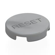 Visuel indicatif Rebrickable de Tuile ronde 2 x 2 avec motif imprimé Gris Foncé 'RESET' (Tile Round 2 x 2 with Dark Bluish Grey 'RESET' Print)