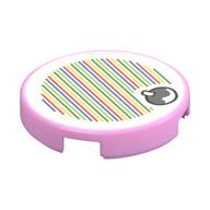 Visuel indicatif Rebrickable de Tuile ronde 2 x 2 avec motif imprimé fruits Yoshi et code-barres (autocollant) (Tile Round 2 x 2 with Yoshi Fruit and Barcode Print (Sticker))