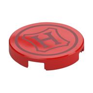Visuel indicatif Rebrickable de Tuile ronde 2 x 2 avec Sceau, motif imprimé 'H' (Tile Round 2 x 2 with Seal, 'H' Print)