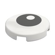 Visuel indicatif Rebrickable de Carreau rond 2 x 2 avec motif imprimé œil noir offset (Tile Round 2 x 2 with Offset Black Eye Print)
