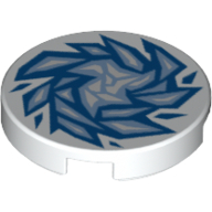Visuel indicatif Rebrickable de Tuile ronde 2 x 2 avec motif imprimé glace (Tile Round 2 x 2 with Ice Print)