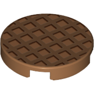 Visuel indicatif Rebrickable de Tuile ronde 2 x 2 avec motif gaufré (Tile Round 2 x 2 with Waffle Print)