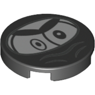 Visuel indicatif Rebrickable de Tuile ronde 2 x 2 avec motif imprimé Ninja Nixel Face (Tile Round 2 x 2 with Ninja Nixel Face Print)