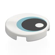 Visuel indicatif Rebrickable de Tuile ronde 2 x 2 avec œil, Iris Bleu, Motif imprimé pupille Noir (Tile Round 2 x 2 with Eye, Blue Iris, Black Pupil Print)