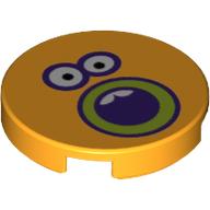 Visuel indicatif Rebrickable de Tuile ronde 2 x 2 avec Face avec motif imprimé bouche ronde (Tile Round 2 x 2 with Face with Round Mouth Print)