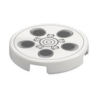 Visuel indicatif Rebrickable de Tuile ronde 2 x 2 avec revêtement de roue motif imprimé (Tile Round 2 x 2 with Wheel Cover Print)