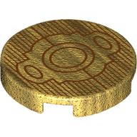 Visuel indicatif Rebrickable de Tuile ronde 2 x 2 avec motif imprimé Boucle Ceinture Orange Foncé (Tile Round 2 x 2 with Dark Orange Belt Buckle Print)