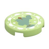 Visuel indicatif Rebrickable de Tuile ronde 2 x 2 avec motif imprimé Tiana Silhouette (Tile Round 2 x 2 with Tiana Silhouette Print)