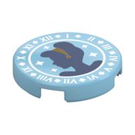 Visuel indicatif Rebrickable de Tuile ronde 2 x 2 avec motif imprimé Cendrillon Silhouette (Tile Round 2 x 2 with Cinderella Silhouette Print)