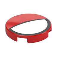 Visuel indicatif Rebrickable de Tuile ronde 2 x 2 avec trou avec motif blanc Spider-Man œil imprimé (Tile Round 2 x 2 with Hole with White Spider-Man Eye Print)