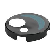 Visuel indicatif Rebrickable de Tuile ronde 2 x 2 avec des cercles blancs, forme de croissant bleu moyen / motif imprimé œil (Tile Round 2 x 2 with White Circles, Medium Blue Crescent Shape / Eye Print)