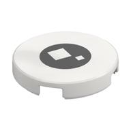 Visuel indicatif Rebrickable de Tuile ronde 2 x 2 avec motif imprimé œil de briqueheadz (Tile Round 2 x 2 with Brickheadz Eye Print)