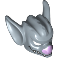 Masque Bat avec des crocs et le nez violet motif imprimé (Mask Bat with Fangs and Purple Nose Print)