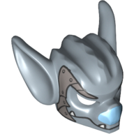 Masque Bat avec des crocs et le nez bleu et armure plaque motif imprimé (Mask Bat with Fangs and Blue Nose and Armor Plate Print)
