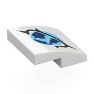 Visuel indicatif Rebrickable de Brique courbée 2 x 2 x 2/3 avec Arctic Explorer Symbole motif imprimé (Brick Curved 2 x 2 x 2/3 with Arctic Explorer Symbol Print)