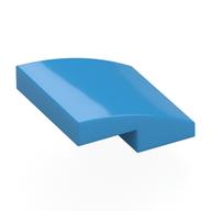 Visuel indicatif Rebrickable de Brique courbée 2 x 2 x 2/3 avec six évents bleus motif imprimé (Brick Curved 2 x 2 x 2/3 with Six Blue Vents Print)