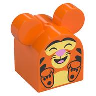 Visuel indicatif Rebrickable de Duplo brique 2 x 2 x 2 haut incurvé avec motif imprimé Tigrou (Duplo Brick 2 x 2 x 2 Curved Top with Tigger Print)