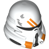 Casque aéroporté clone trooper avec des détails orange motif imprimé (Helmet Airborne Clone Trooper with Orange Details Print)
