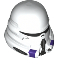 Casque aéroporté clone trooper avec des détails violet foncé motif imprimé (Helmet Airborne Clone Trooper with Dark Purple Details Print)