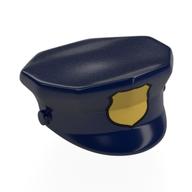 Chapeau, Police avec badge d'or imprimé (Hat, Police with Gold Badge Print)