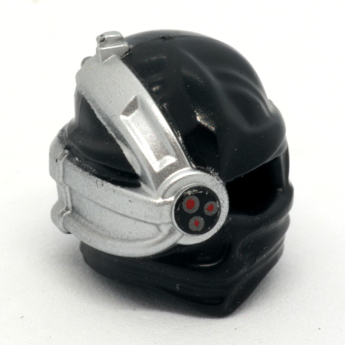 Enveloppe avec oculaire Cyborg et triple capteur rouge sur fond argenté motif imprimé (Wrap with Cyborg Eyepiece and Triple Red Sensor on Silver Background Print)