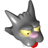 Tête de minifigurine Spécial, Simpsons, Scratchy (Minifig Head Special, Simpsons, Scratchy)