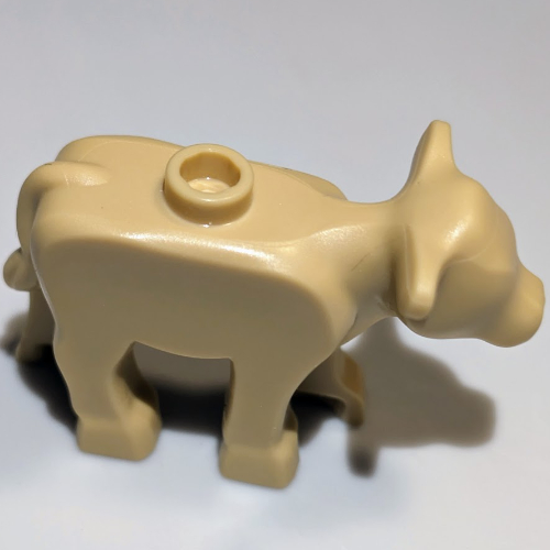 Visuel indicatif Rebrickable de Animal, vache, bébé / veau [sans motif] (Animal, Cow, Baby / Calf [Plain])