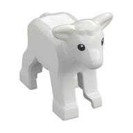 Visuel indicatif Rebrickable de Animal, Mouton / Agneau aux yeux noirs avec motif imprimé pupilles blanches (Animal, Sheep / Lamb with Black Eyes with White Pupils Print)