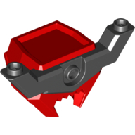 Visuel indicatif Rebrickable de Casque Grand Carré avec Extensions Côté Noir (Helmet Large Square with Black Side Extensions)