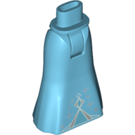 Visuel indicatif Rebrickable de Mini-poupée bassin et jupe pleine longueur avec symbole de pyramide d'argent, étoiles et points motif imprimé (Minidoll Hips and Full Length Skirt with Silver Pyramid Symbol, Stars and Dots Print)