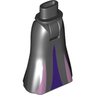 Visuel indicatif Rebrickable de Mini-poupée bassin et jupe pleine longueur avec motif imprimé triangles étirés violet et rose (maléfique) (Minidoll Hips and Full Length Skirt with Purple and Pink Stretched Triangles Print (Maleficent))