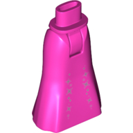 Visuel indicatif Rebrickable de Mini-poupée bassin et jupe pleine longueur avec des cercles et des étincelles motif imprimé (aurore) (Minidoll Hips and Full Length Skirt with Circles and Sparkles Print (Aurora))
