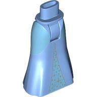 Visuel indicatif Rebrickable de Bassin mini-poupée et jupe pleine longueur avec des panneaux bleu clair lumineux motif imprimé (Minidoll Hips and Full Length Skirt with Bright Light Blue Panels Print)