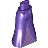 Visuel indicatif Rebrickable de Mini-poupée bassin et jupe pleine longueur avec motif imprimé violet Split (Rapunzel) (Minidoll Hips and Full Length Skirt with Purple Split Print (Rapunzel))