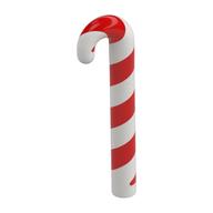 Visuel indicatif Rebrickable de Canne à sucre avec motif de rayures rouges (Candy Cane with Red Stripes Pattern)