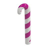 Visuel indicatif Rebrickable de Canne à sucre avec motif de rayures magenta (Candy Cane with Magenta Stripes Pattern)