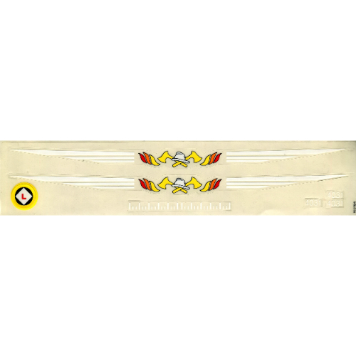 Visuel indicatif Rebrickable de Feuille d’autocollants pour le set 4031-1 (Sticker Sheet for Set 4031-1)