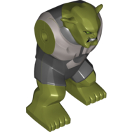 Corps géant, gobelin vert avec motif imprimé armure argent et noir (Body Giant, Green Goblin with Silver and Black Armor Print)
