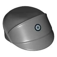 Chapeau / casquette officier impérial avec motif imprimé disque de code argent et noir (Hat / Cap Imperial Officer with Silver and Black Code Disc Print)