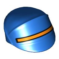 Chapeau / casquette officier impérial avec motif imprimé à rayures orange (Hat / Cap Imperial Officer with Orange Stripe Print)